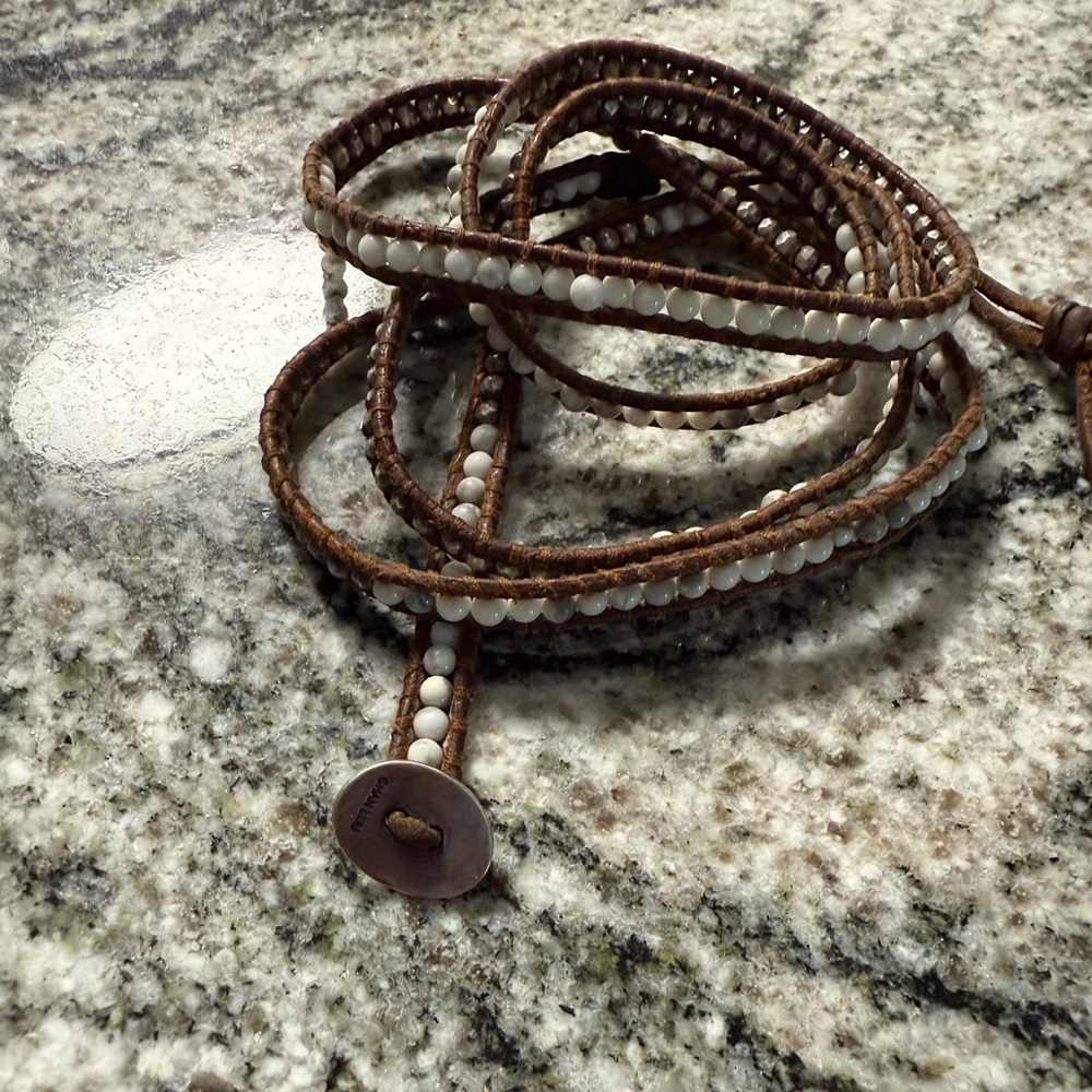 Chan Luu leather marble western wrap bracelet 🤎 - Picture 2 of 2
